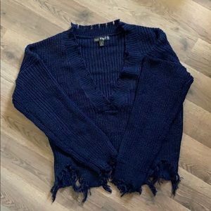 Blue Oversized Sweater